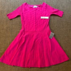 Eliza J Hot Pink Stretchy Dress